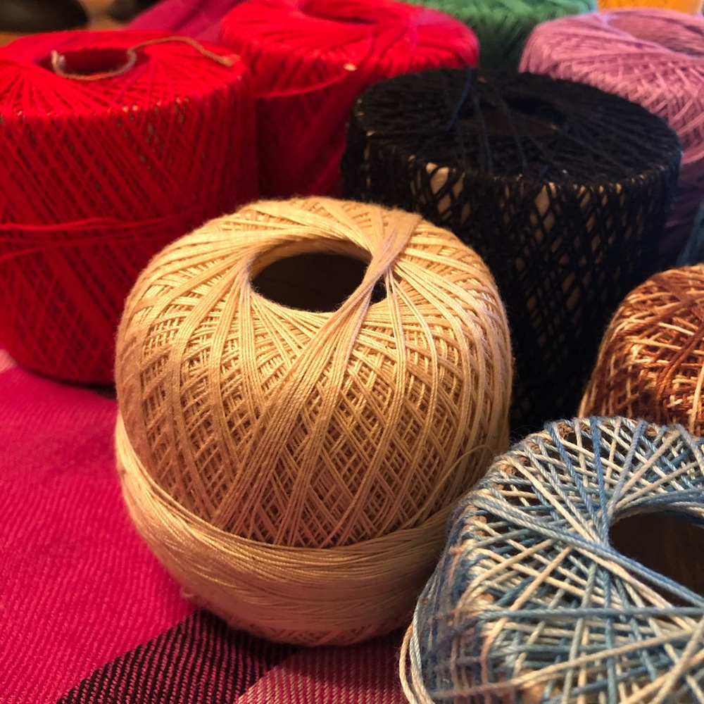 J&P Coats spools ,mostly unused